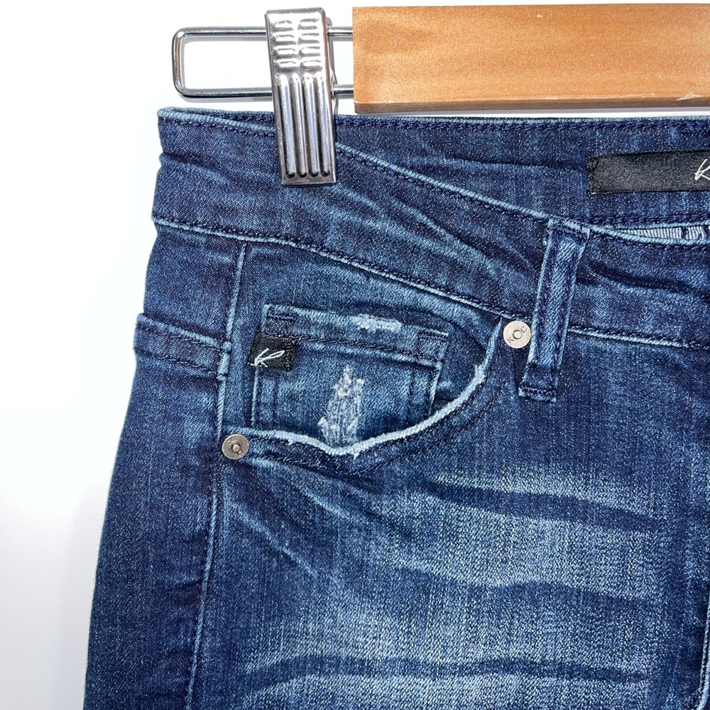 KanCan Button fly Distressed Rolled hem High Rise Jeans Size 27 - Picture 2 of 7